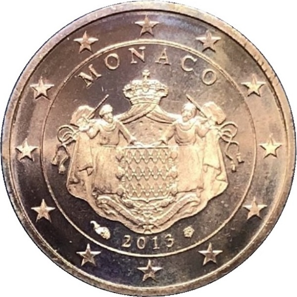 Монако 2 Евро цент (2013) KM#