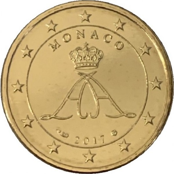 Монако 10 Евро цент (2017) KM#