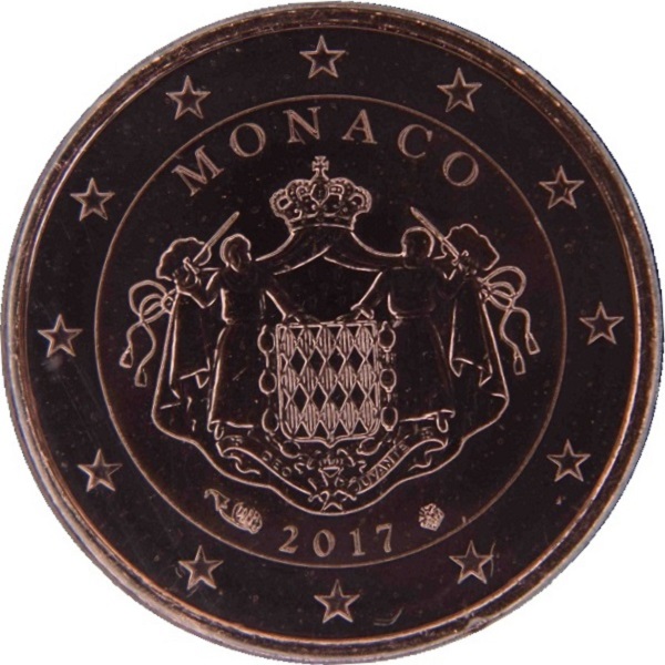 Монако 1 Евро цент (2017) KM#