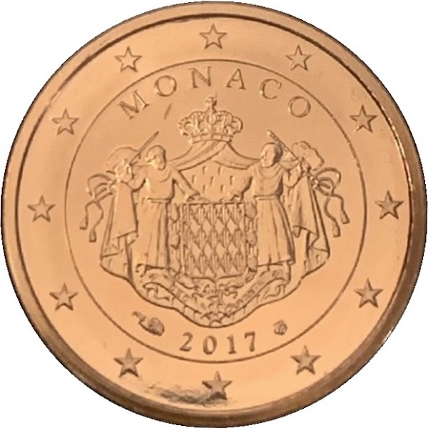 Монако 2 Евро цент (2017) KM#