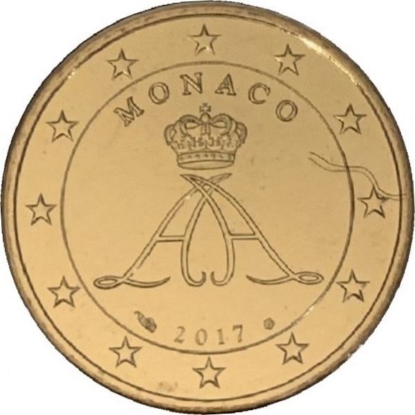 Монако 50 Евро цент (2017) KM#