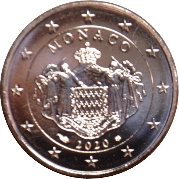 Монако 1 Евро цент (2020) KM#