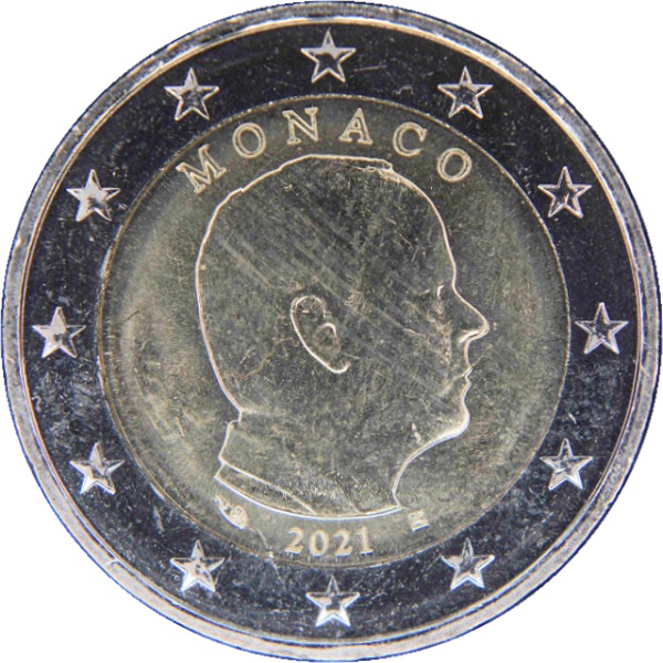 Монако 2 Евро (2021) KM#