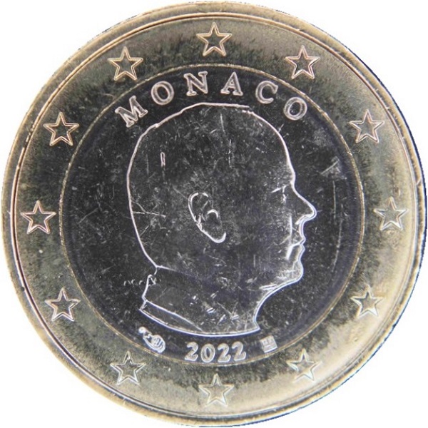 Монако 1 Евро (2022) KM#
