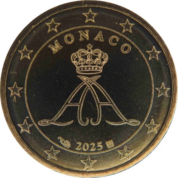 Монако 10 Евроцент (2025) KM#