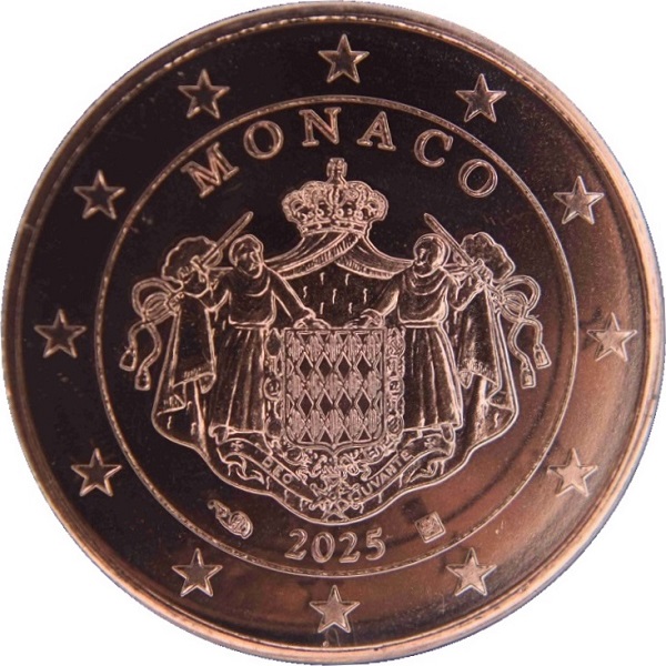 Монако 5 Евроцент (2025) KM#
