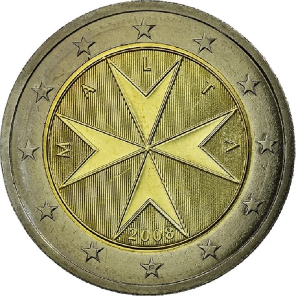 Мальта 2 Евро (2008) KM#