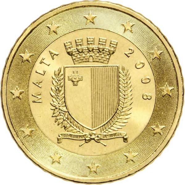 Мальта 50 Евро цент (2008) KM#