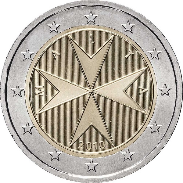 Мальта 2 Евро (2010) KM#