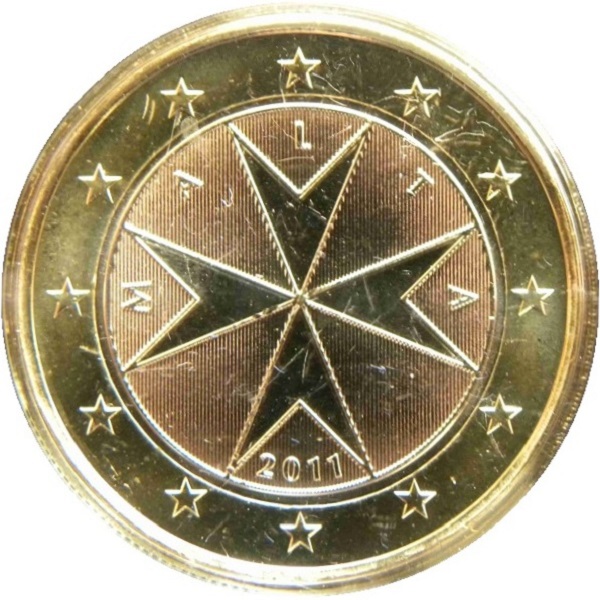 Мальта 1 Евро (2011) KM#