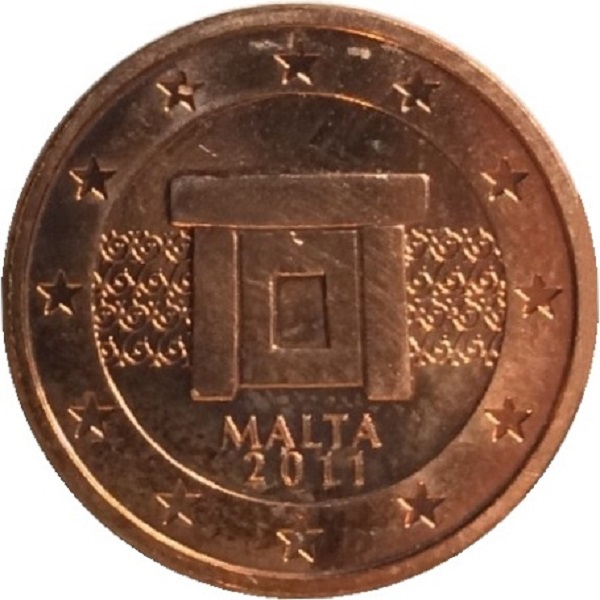 Мальта 1 Евро цент (2011) KM#