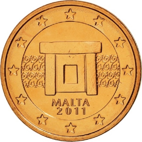 Мальта 2 Евро цент (2011) KM#