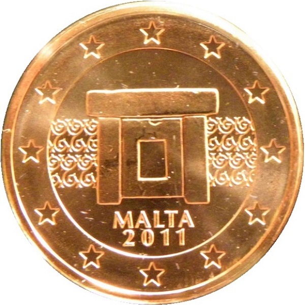 Мальта 5 Евро цент (2011) KM#