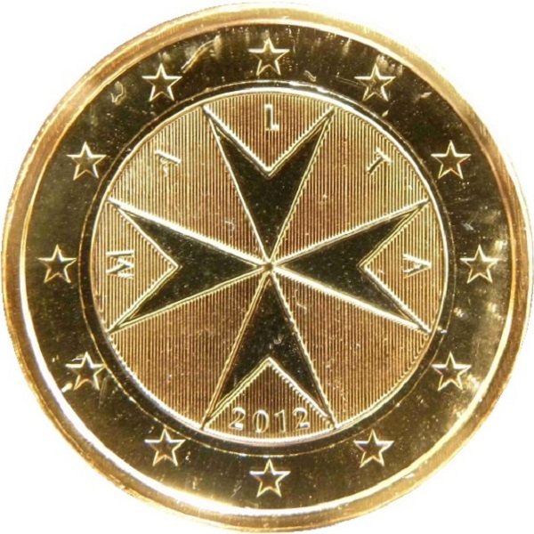 Мальта 1 Евро (2012) KM#