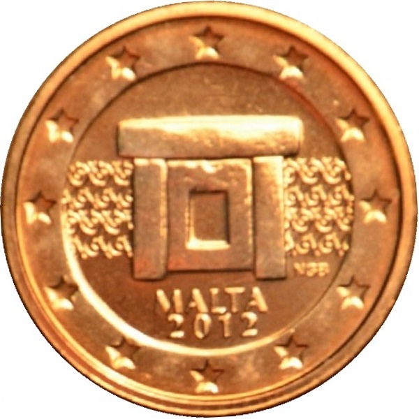 Мальта 1 Евро цент (2012) KM#
