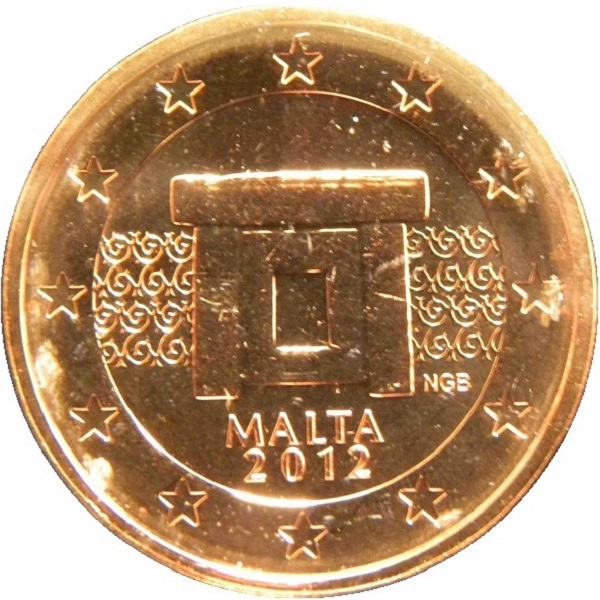 Мальта 2 Евро цент (2012) KM#