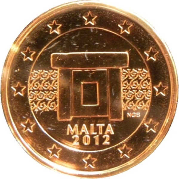 Мальта 5 Евро цент (2012) KM#