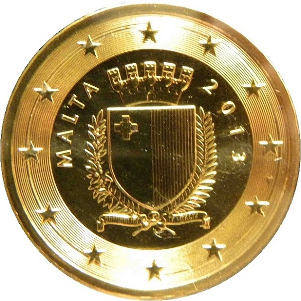 Мальта 10 Евро цент (2013) KM#