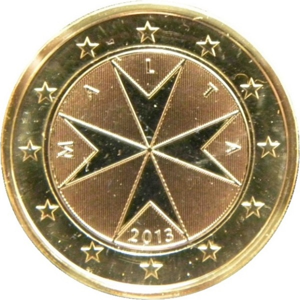 Мальта 1 Евро (2013) KM#