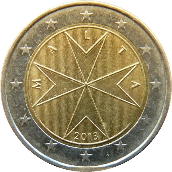 Мальта 2 Евро (2013) KM#