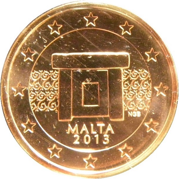 Мальта 5 Евро цент (2013) KM#