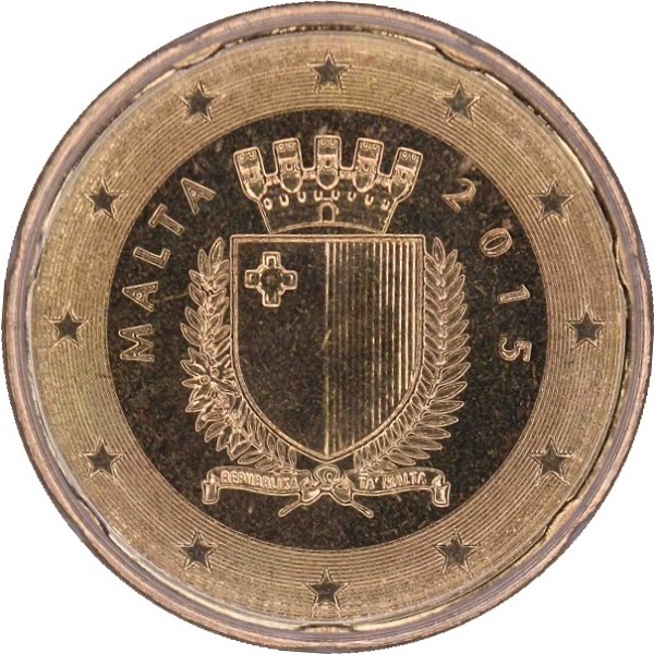 Мальта 20 Евро цент (2015) KM#