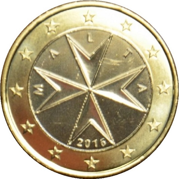 Мальта 1 Евро (2016) KM#