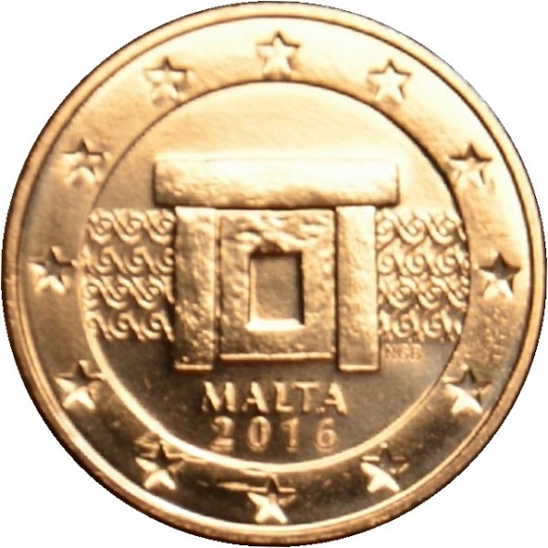 Мальта 1 Евро цент (2016) KM#