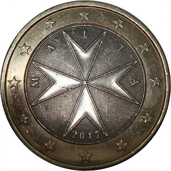 Мальта 1 Евро (2017) KM#