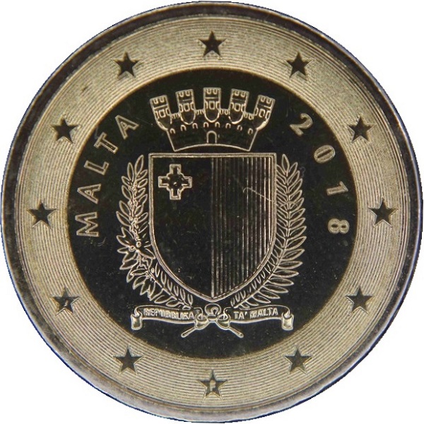 Мальта 10 Евро цент (2018) KM#