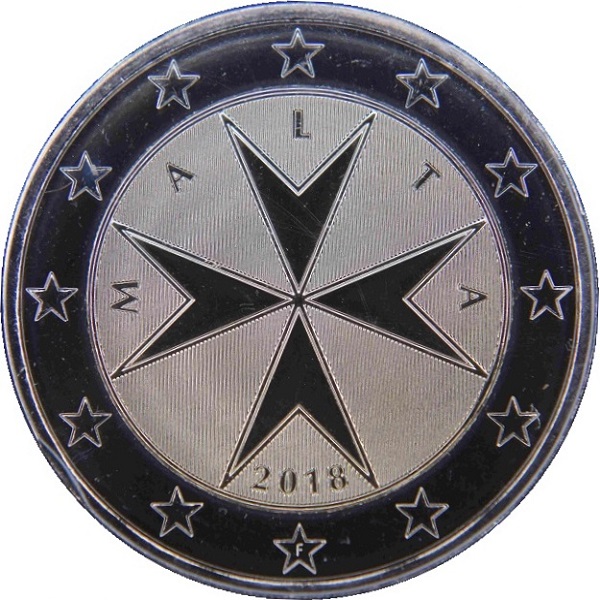 Мальта 2 Евро (2018) KM#