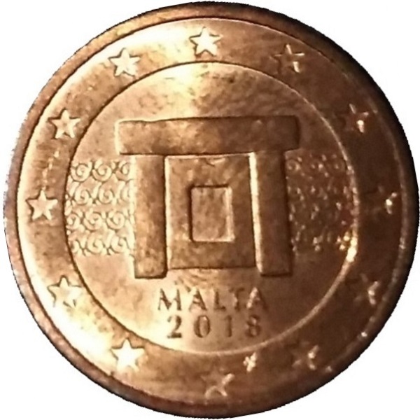 Мальта 2 Евро цент (2018) KM#