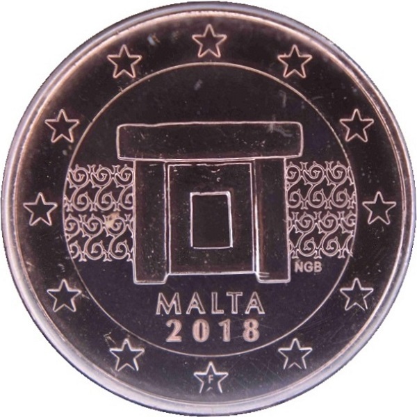 Мальта 5 Евро цент (2018) KM#