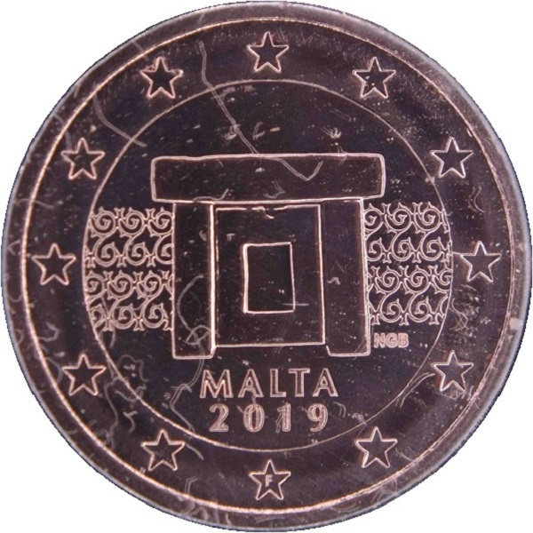 Мальта 1 Евро цент (2019) KM#
