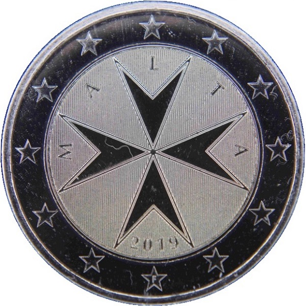 Мальта 2 Евро (2019) KM#