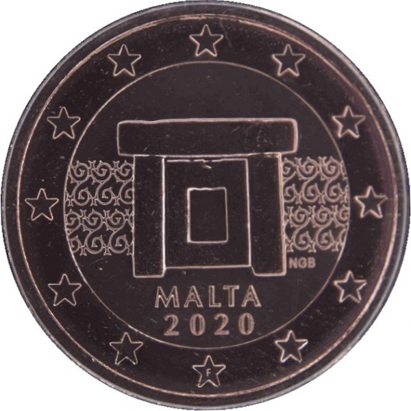Мальта 2 Евро цент (2020) KM#