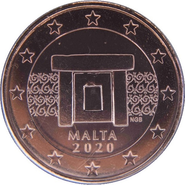 Мальта 5 Евро цент (2020) KM#