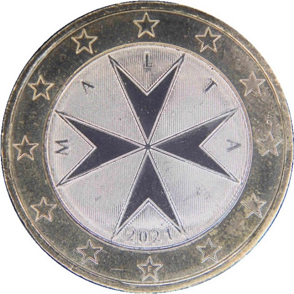 Мальта 1 Евро (2021) KM#