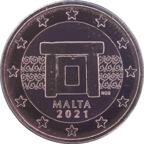 Мальта 2 Евро цент (2021) KM#
