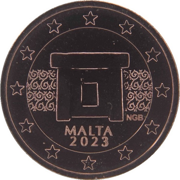 Мальта 1 Евро цент (2023) KM#