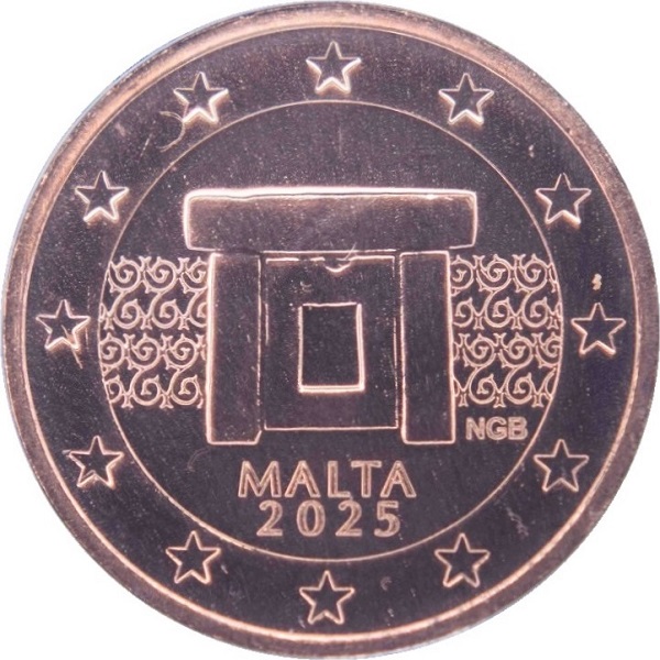 Мальта 1 Евро цент (2025) KM#
