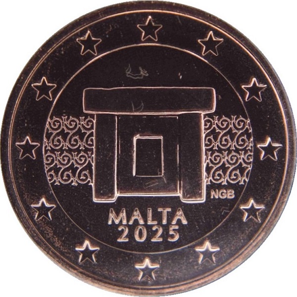 Мальта 2 Евро цент (2025) KM#