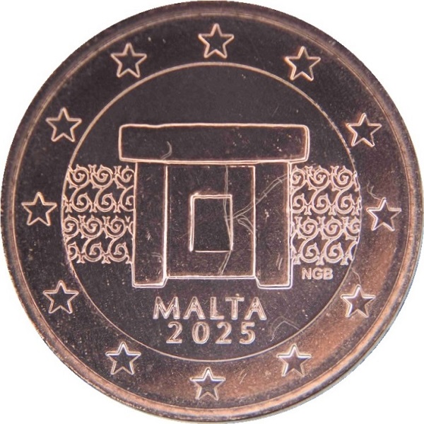 Мальта 5 Евро цент (2025) KM#