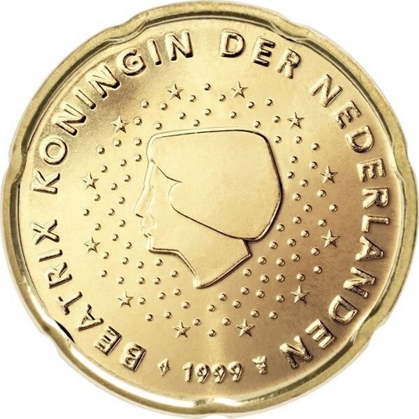 Нидерланды 20 Евро цент (1999) KM#