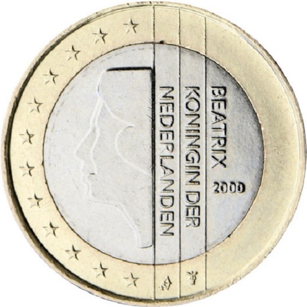Netherlands 1 Euro (2000) KM#