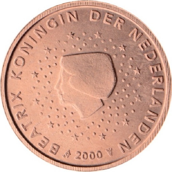 Netherlands 2 Euro cent (2000) KM#