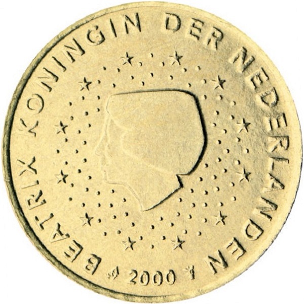 Netherlands 50 Euro cent (2000) KM#