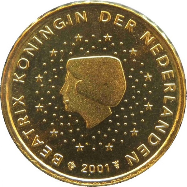Netherlands 10 Euro cent (2001) KM#