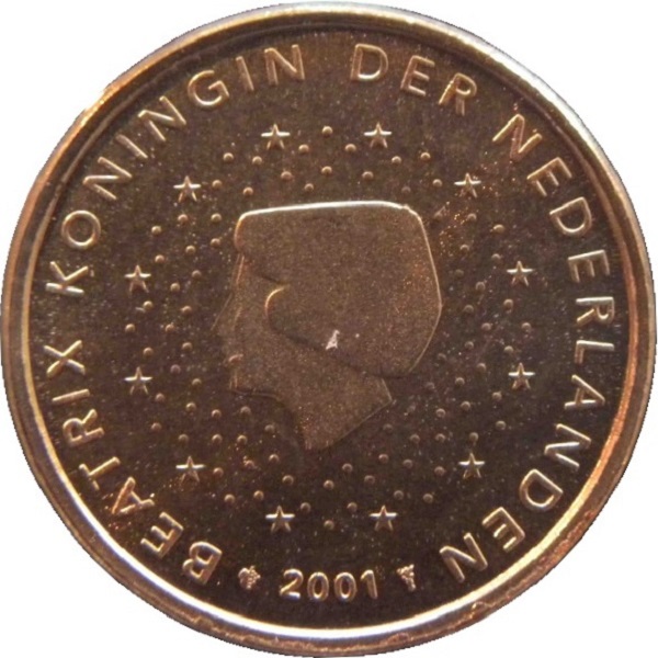 Netherlands 1 Euro cent (2001) KM#