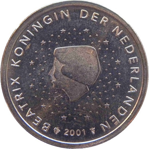 Netherlands 2 Euro cent (2001) KM#